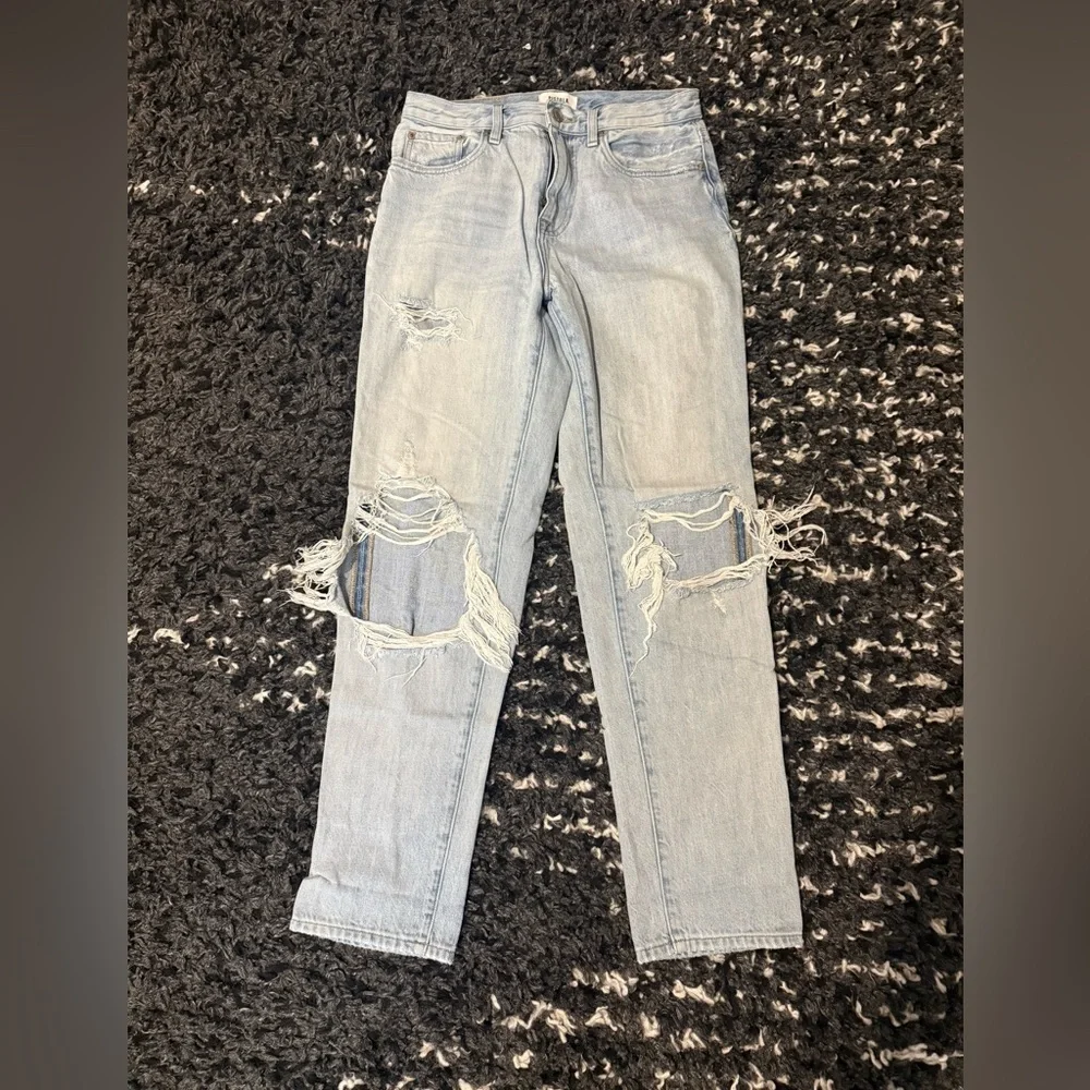 Pistola Presley High Rise Relaxed Roller in Normandie 27 Distressed Jeans